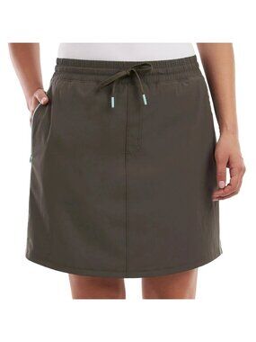 Elle Sport Women’s XS Green Athletic Skort W/ Drawstring & Pockets A2529